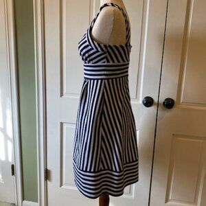 Maison Jules Blue/White Striped Sundress